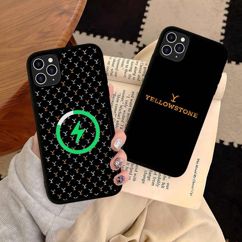 Y-Yellowstone Logo For Magsafe Magnetic Wireless Phone Case For IPhone 11 12 13 14 15 16 17 Pro Max Plus Cover