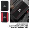 For Volvo Car Console Armrest Pad Carbon Fiber Leather Auto Cushion Cover V40 V60 C30 C70 S60 S80 S90 XC40 XC60 XC70 XC90 T6