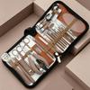Stainless Steel Nail Clipper & File Set with Paronychia Pliers and Foot Care Tools.