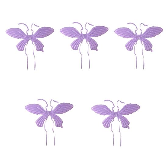 5Pcs Wings Balloons Creative No Leaks Exquisite Anti-deform Lightweight Decorative Aluminum Film Kids Butterfly Wings Balloons Party Supplies