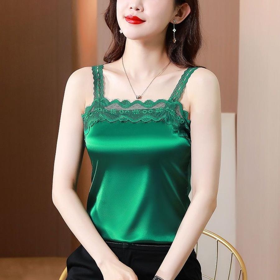 Spitze Trägerloses Weste Damen Sommeranzug Unterwäsche Locker Mode Slim Fit Oberbekleidung Basisschicht Französisches Top