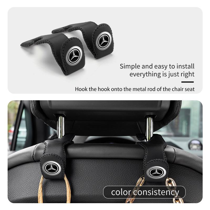 Multifunctional Car Seat Headrest Hanger Storage Hook For Mercedes Benz CLK GLC W212 C200 C300 W203 W204 W205 W169 W176 GLC