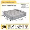 Elevated Flocked Inflatable Mattress with Built-in Pump and Moisture-Proof Pad