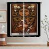Terror Tarot Modern Living Room Curtains for Camera Tulle in Kitchen Curtains 2 Pieces Window Home and Decoration Curtain Rods