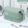 Large Capacity Double Layer Cosmetic Bag Travel Portable Wet and Dry Separation Storage Bag Swimming Toilet Bag