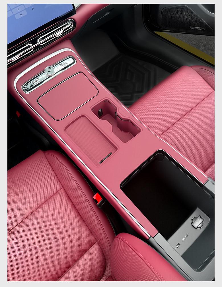 Silicone Protective Mat for 26 Hongqi H5 Models: Door Handle Grip, Slot Storage, & Window Lift Panel