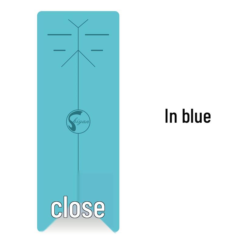 Shi Yan 5MM PU Rubber Yoga Mat - Bright Leather, Customizable with Logo/Pattern