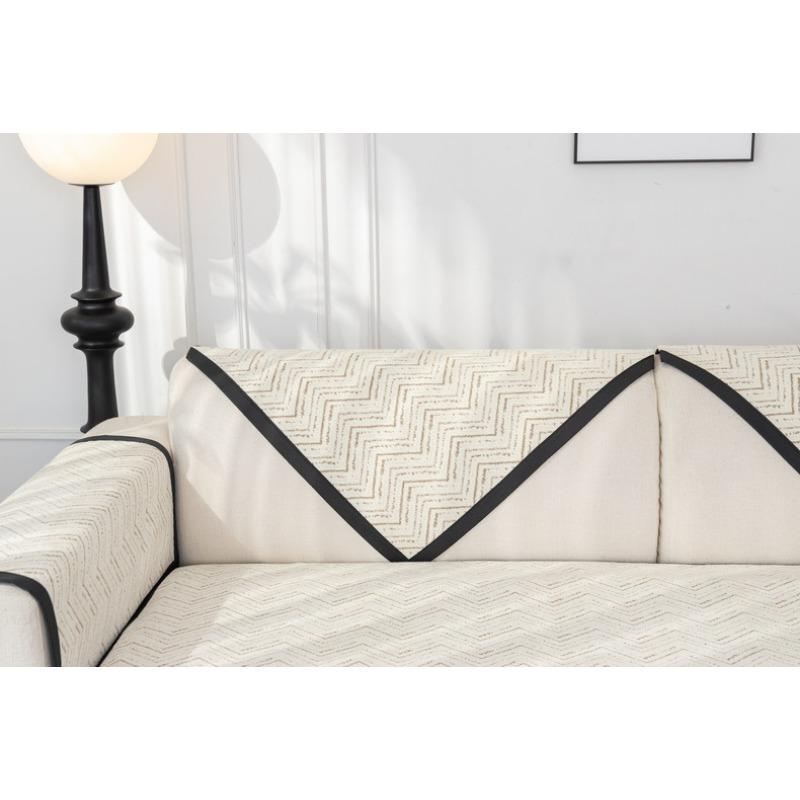 Chenille Sofa Cushion Model, Universal Leather Sofa Cushion for All Seasons, Light Luxury and High-end Sofa Cover, Non-slip