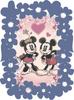 70-piece jigsaw puzzle Disney KIRIART-Mickey & Minnie- [Prism Art Petit + Frame Set]