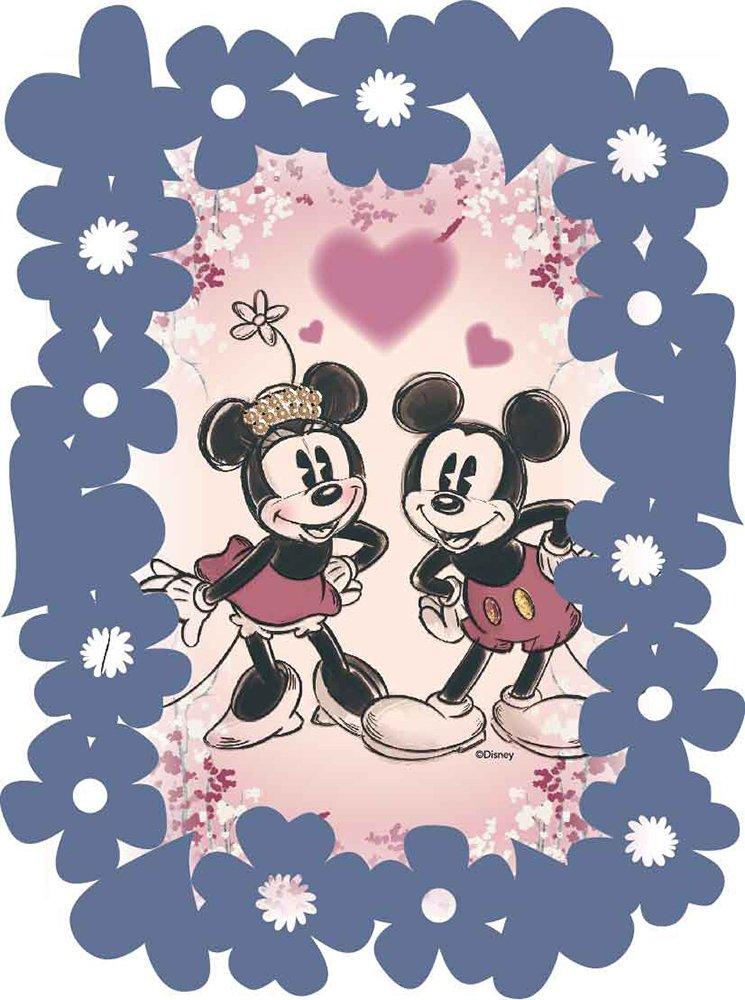 70-piece jigsaw puzzle Disney KIRIART-Mickey & Minnie- [Prism Art Petit + Frame Set]