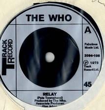 7inch Record WHO  Relay 2094106 Track Record 1973 UK Rock Used