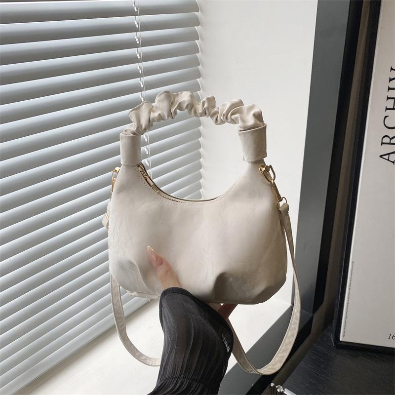 2026 Summer New Cloud Bag Pleated Small Tote Handbag Shoulder Crossbody Bag High-end Cloud Small Bag