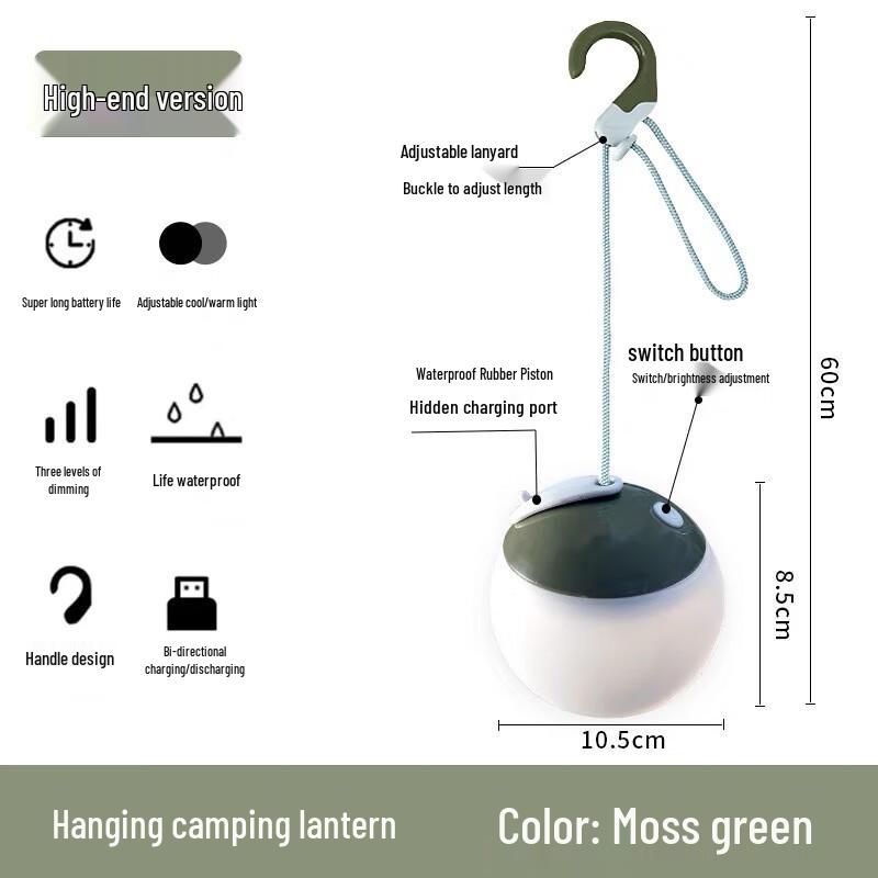 Junkaiwei Portable LED Camping Tent Light