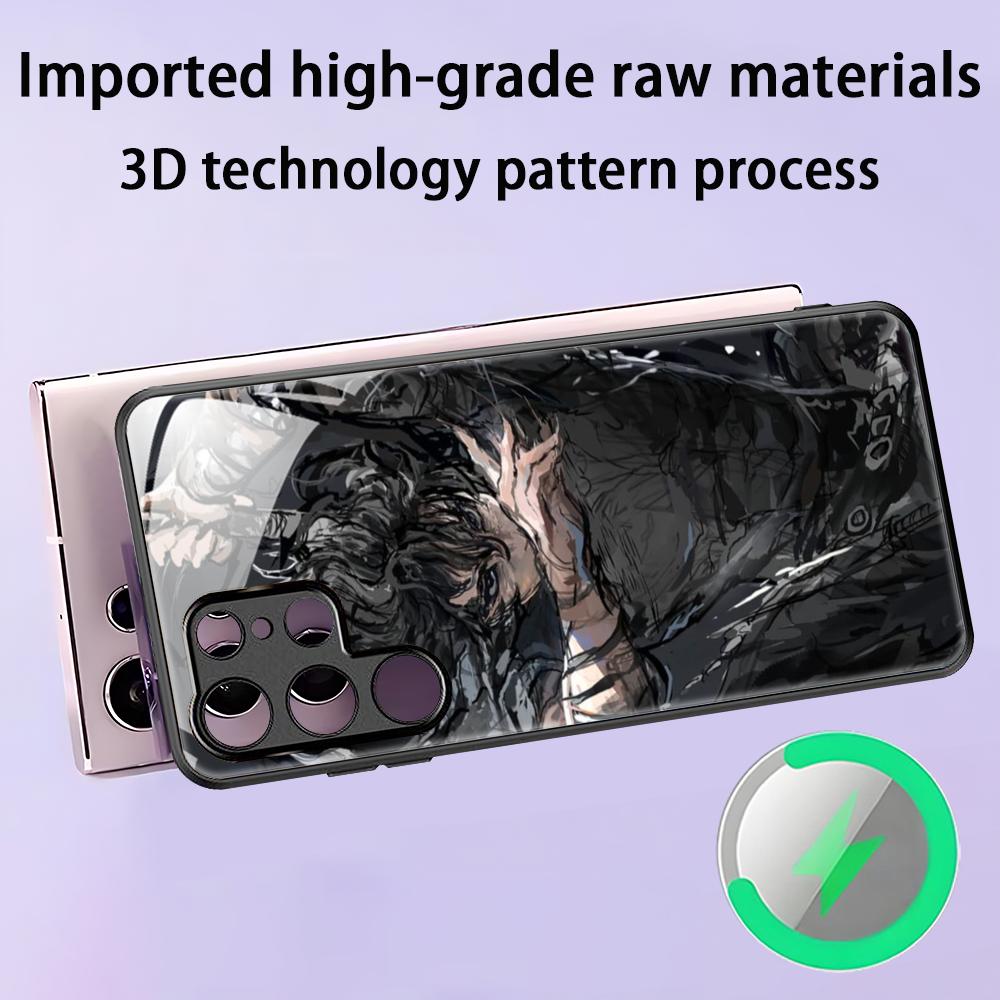 Cool Shadow slave  Phone Case For Samsung S25 S24 S23 S22 S21 S20 Plus Ultra Note20 Glass Magnetic Case