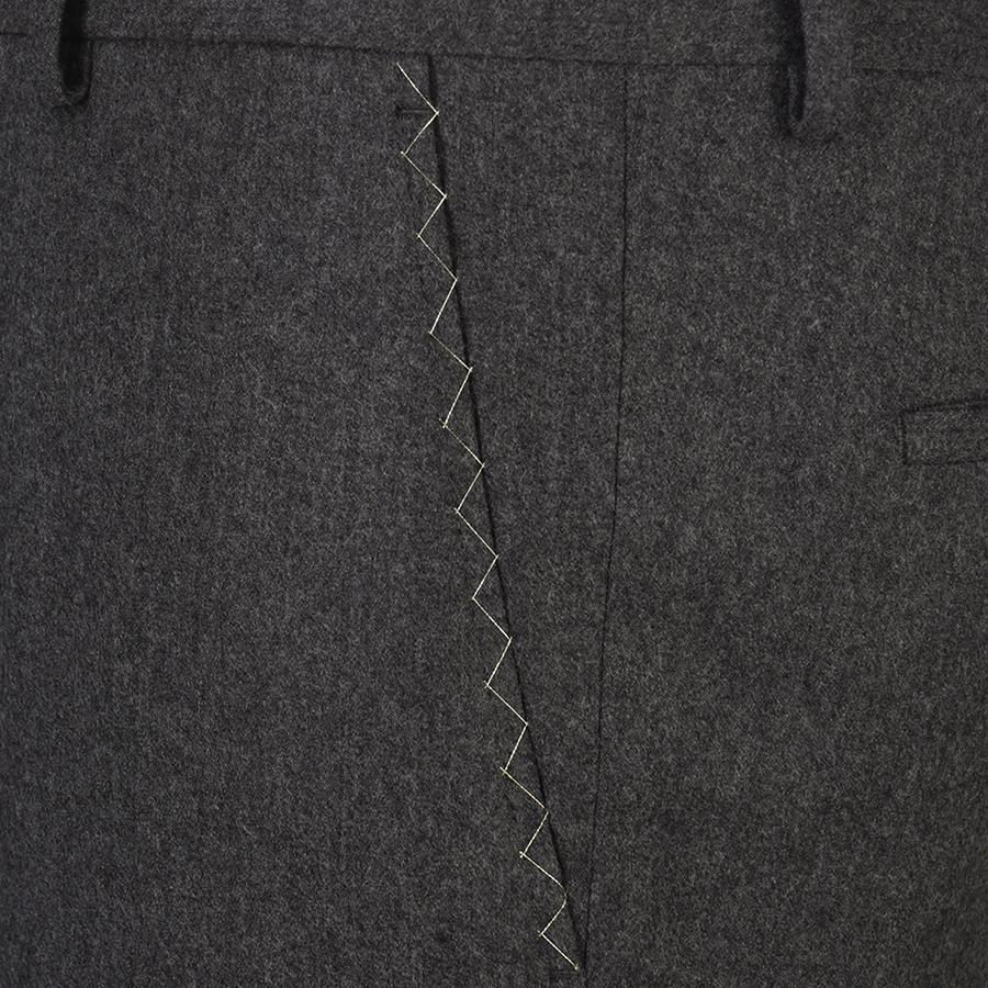 FAHRENHEIT Grandcru Zignone Cashmere Flannel Suit Pants (Fjpax2042) (A Type)
