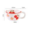 Tazza in ceramica con manico a forma di coniglio, cucchiaio, tazza da caffè, latte, tè, colazione, avena, stoviglie, tazza da cucina