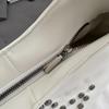 PU Hobo Bag Women's Fashion Shoulder Tote with Stud Detail Soft Texture Casual Everyday Handbag