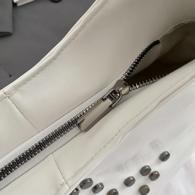 PU Hobo Bag Women's Fashion Shoulder Tote with Stud Detail Soft Texture Casual Everyday Handbag