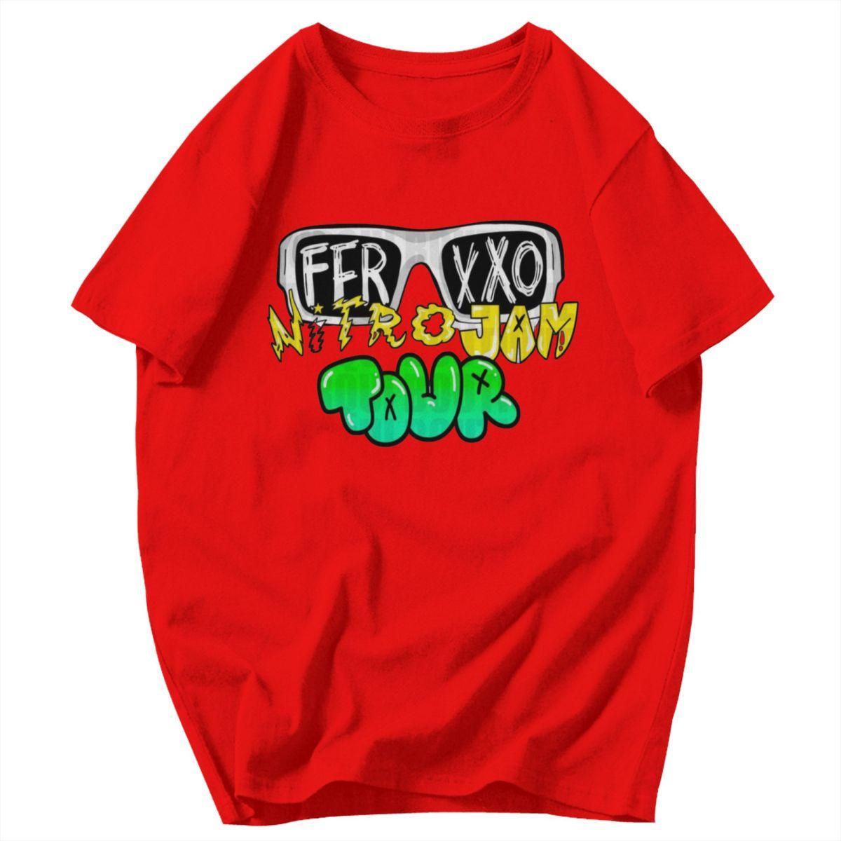 Men T Shirt Ferxxocalipsis Tour Feid Ferxxo 2025 Trendy Gifts Y2K Graphic Oneck Unisex Clothing T Shirts S