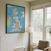 Vereinigtes Königreich Karte Poster UK Autobahn Route Wandkunst Dekor für Büro Schule Zuhause Dekorative Hängendes Bild Geschenk Reise Werkzeuge