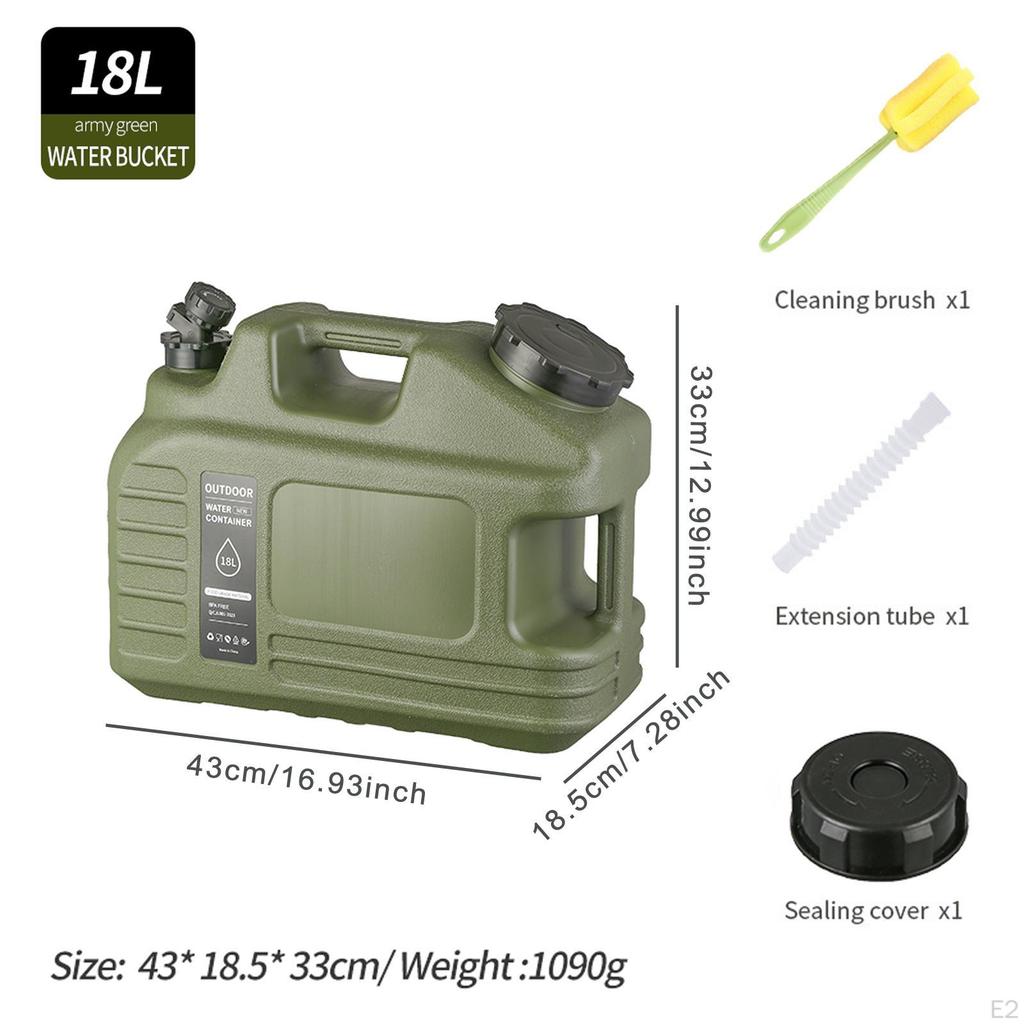 18L Camping Water Tank with Spigot for Outdoor Activities And Emergency Use