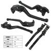 H62 Schwarz HONDA Kompatibel mit CBR1000RR SC57 und CB1000R SC60 (Schwarz) Brems-/Kupplungshebel, 6-stufig verstellbar,