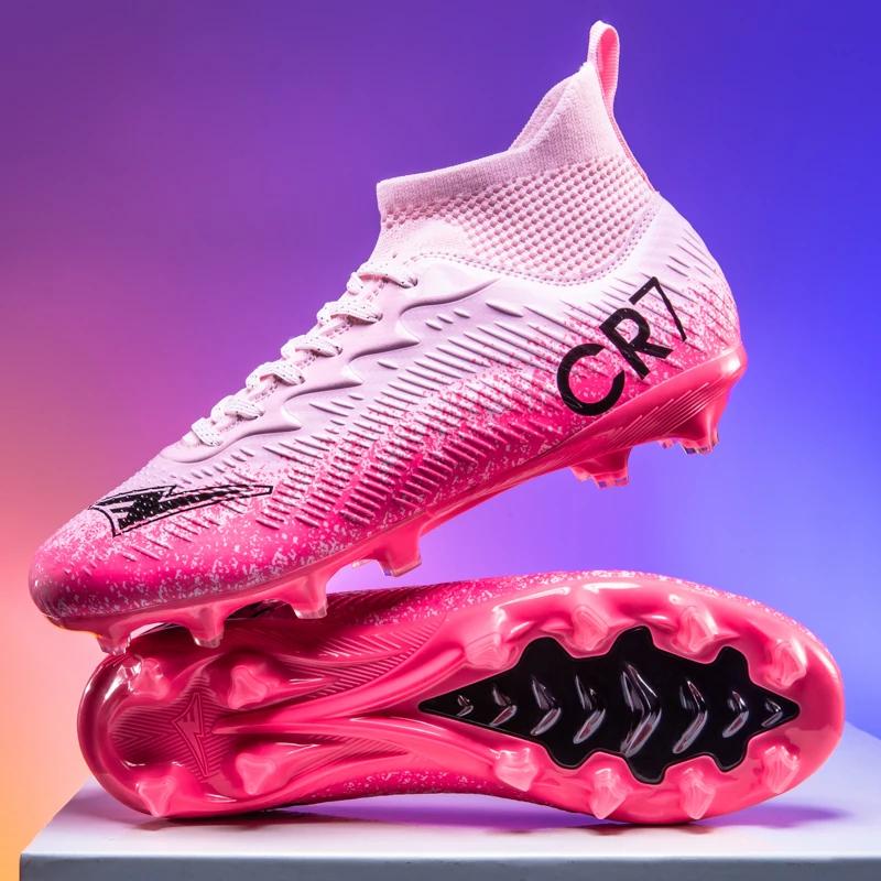 New Low Top Student Football Shoes Youth Sports Shoes With Long And Broken Pins For Cr7 Training And Matches Professional