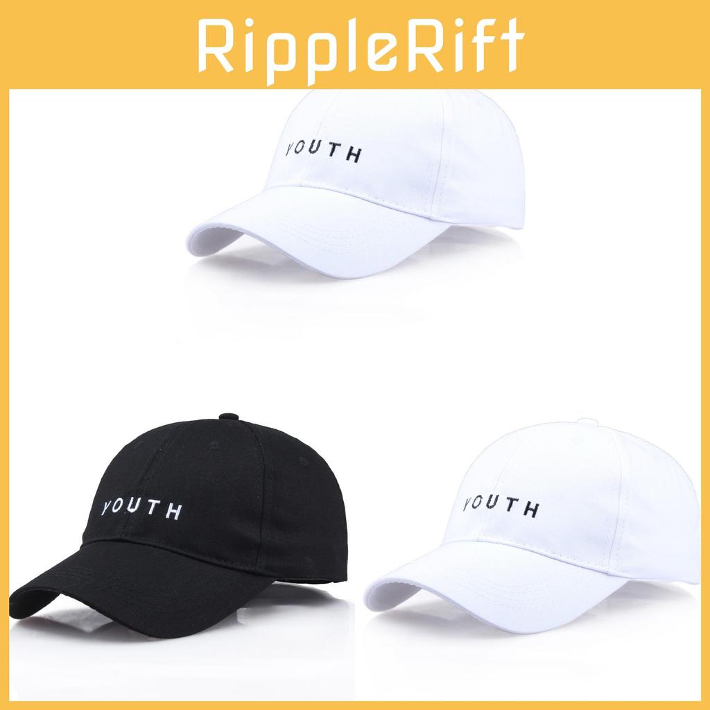 Youth Letter Embroidered Baseball Cap For Outdoor Casual Wear