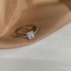 Anillo de Camelia con Pedrería Retro - Joyería de Moda para Mujer para el Dedo Índice con Forma de Flor de Rosa