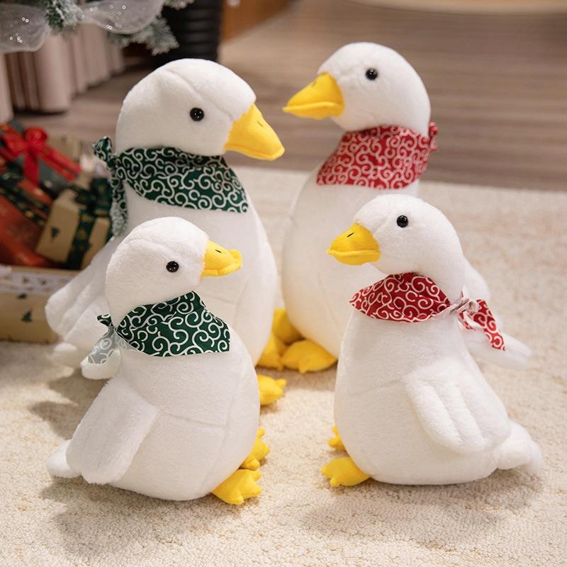 Cartoon Pastoral Big White Duck Doll Plush Toy Duckling Doll Children Accompany Soothing Pillow Rag Doll