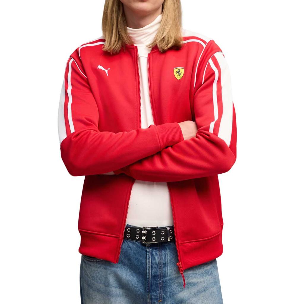 Puma Scuderia Ferrari MT7 Baseball Collar Logo Long Sleeve Jacket Men Jackets 635833-02