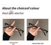 Retro Browline Anti-Blue Light Glasses - Half-Rim Frame for Men & Women, Prescription Compatible
