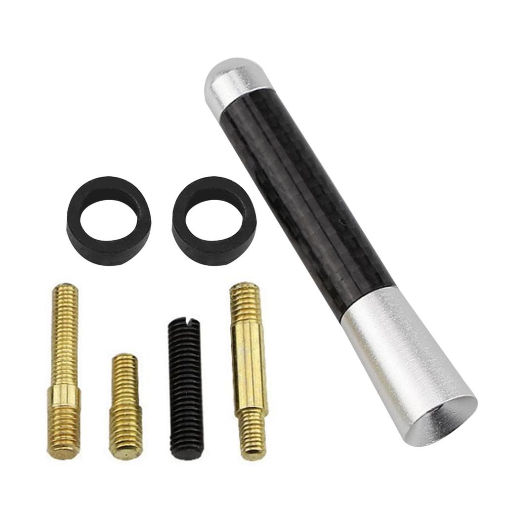 Tuwlopyu Truck Radio Antenna, Short Car Antenna - Short Carbon Fiber General Car Antenna