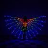 Ailes de Danse du Ventre Papillon Arc-en-ciel Lumineuses à LED