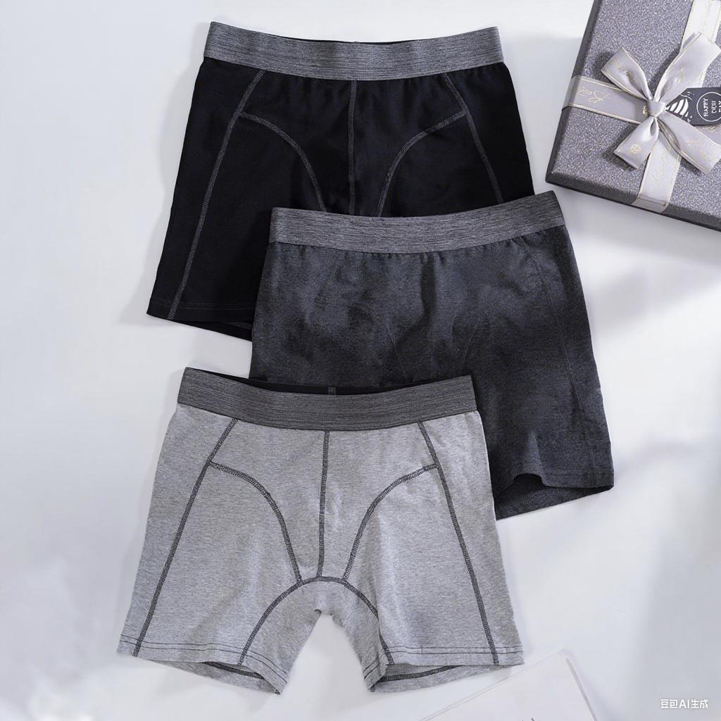 Men's Boxers Briefs Cotton Underwear Fashion Solid Color Comfortable Panties Breathable Gym Fitness Running Underwear L XL XXL 3XL