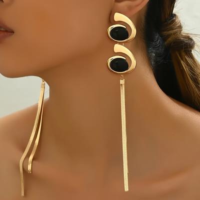 Boucles d'oreilles Clous Ovales Incrustées Élégantes pour Femmes, Style Européen et Américain, pour le Quotidien, Boucles d'oreilles Clous Boucles d'oreilles Tendance