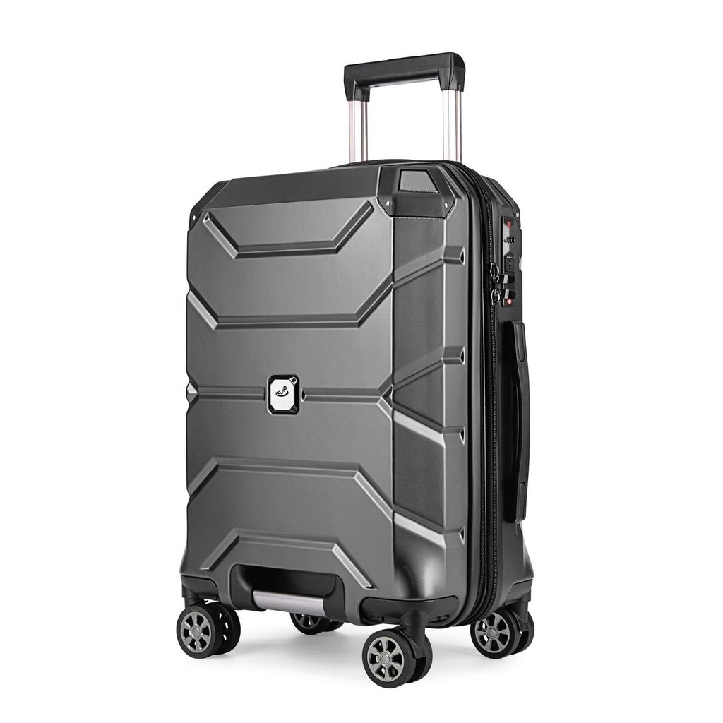 Large Capacity Lightweight Suitcase with Combination Lock & Silent Wheels, ABS+PC Material, All-Aluminum Drawbar for Simple Travel