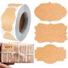 Label Stickers 300PCs/Roll Kraft Round Self-adhesive Label Paper Sticker Classification Name Labels Stickers for gift  decor