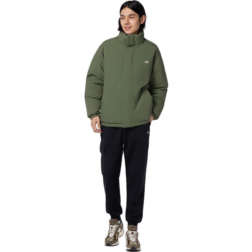 New Balance Waterproof Warm Jacket Asia Sizing 'Green Grey' Men's AMJ34333-DON