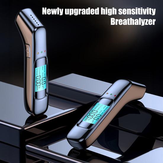 Yousheng Breathalyzer Tester with LCD Digital Display 0.000-0.199% USB Rechargeable Portable Pocket Non-Contact Tester Accurate Quick Detection Tools