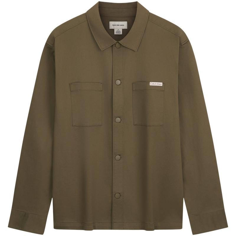Calvin Klein American Style Casual Pocket Loose Collar Shirt Men shirts 4RF102G M