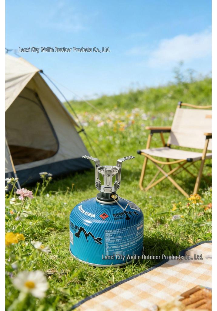 Portable Pocket Gas Stove: Integrated Mini Burner for Outdoor Picnics and Camping