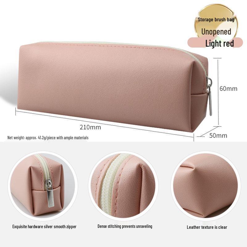 

Transparent Window Makeup and Stationery Storage PU Bag