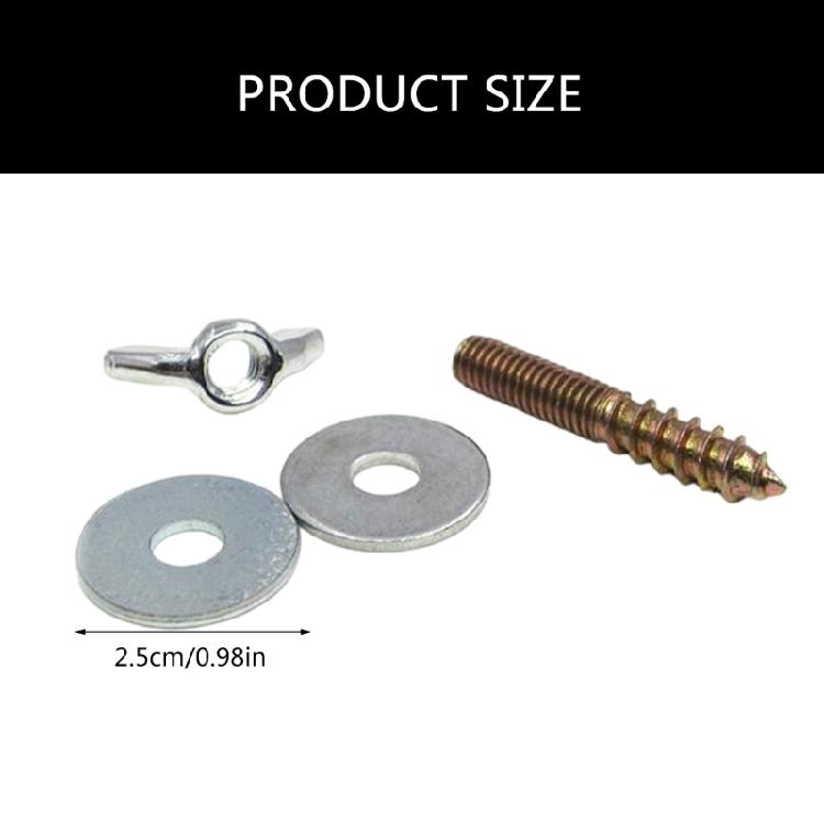20Sets Parrots Cage Perch Screw Bolts Nut Birdcage Stand Fixing Accessories Standing Rack Cage Accessory
