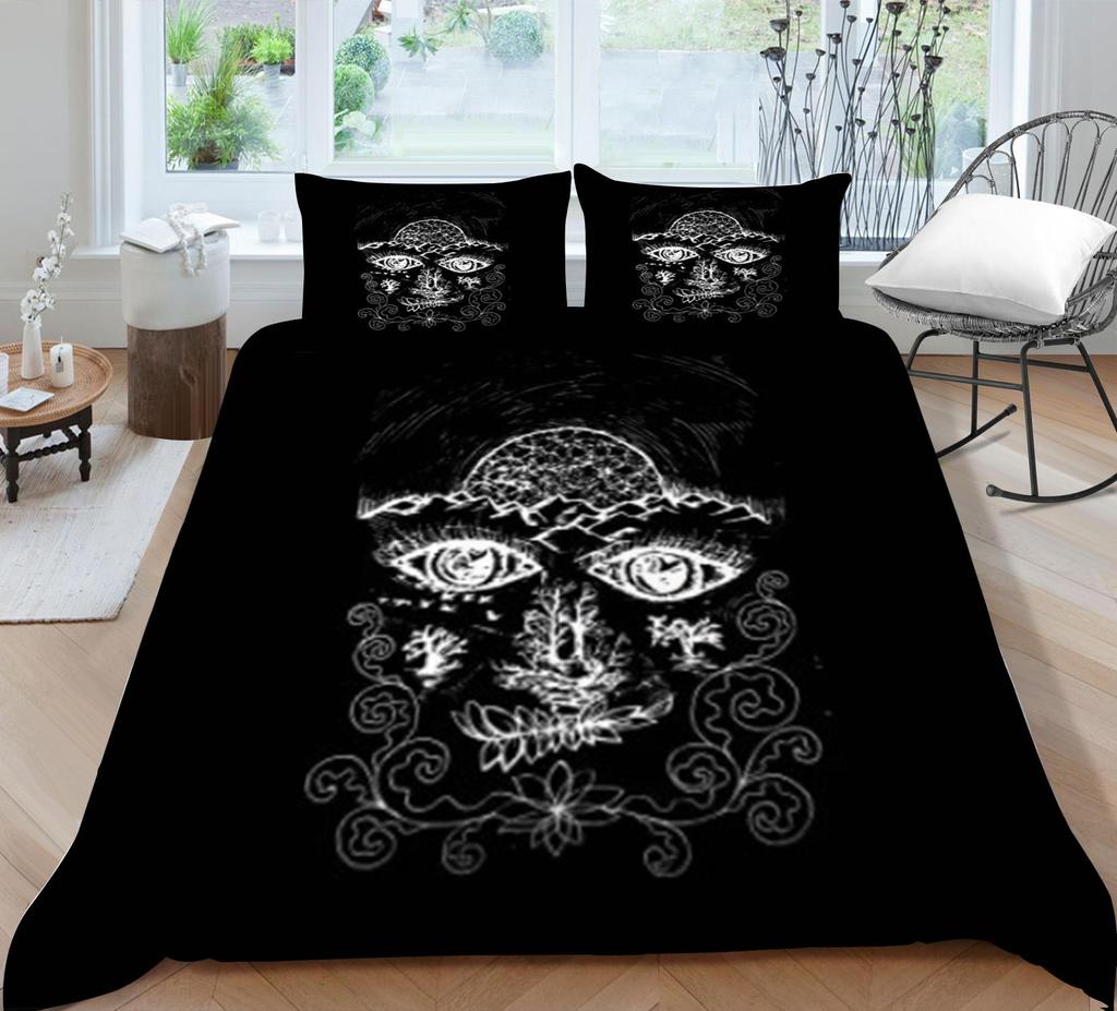 Bettwäschebezug 3D Hot Sale Böhmen 3-teilig Bettdeckenbezüge Heimtextilien Kissenbezug Bettwäsche Dekor Mikrofaser