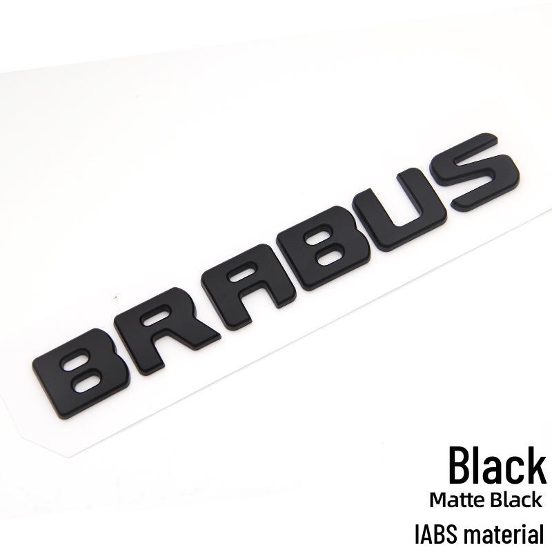 

BRABUS English Logo Car Emblem: Tail Decoration Sticker for Rear Trunk Lettering 20x2.2CM