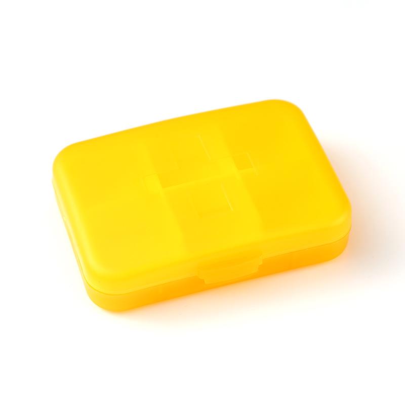 

Large Capacity 7-Day Medicine Organizer with 6 Grids for Morning, Noon, and Evening 9.5*7.2*2.8cm помаранчевий