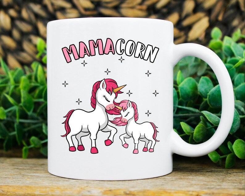 Christmas Mother'S Day Mom Unicorn Mamacorn Ceramic Coffee Mark Cup Tea Cup Unicorn