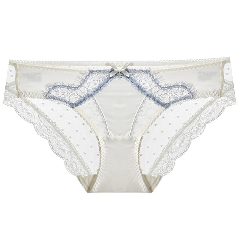 mybody Sexy Eyelash Lace Mid-Waist Panties