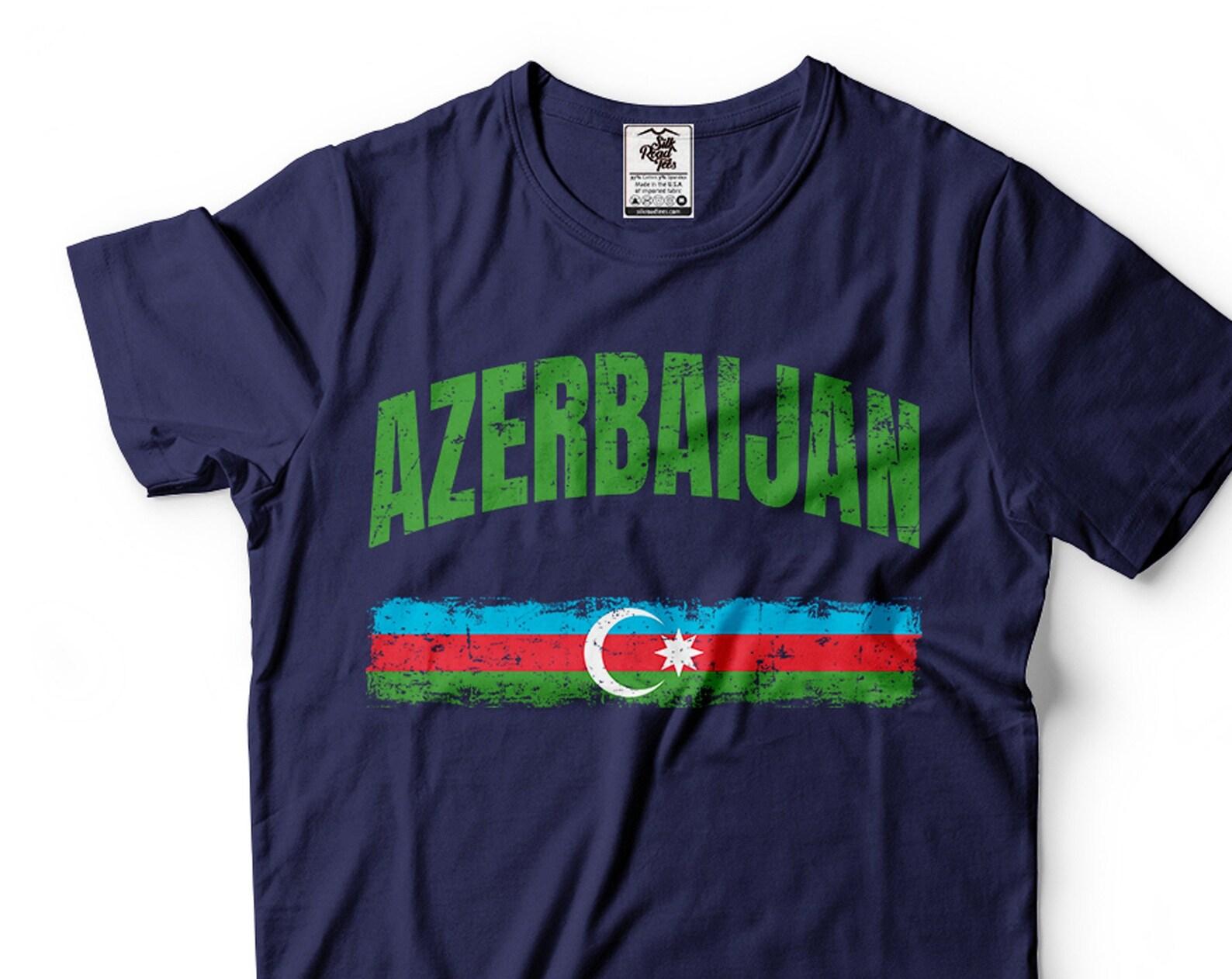 Azerbaijan Flag T-Shirt: Patriotic Azerbaijan Tee XL